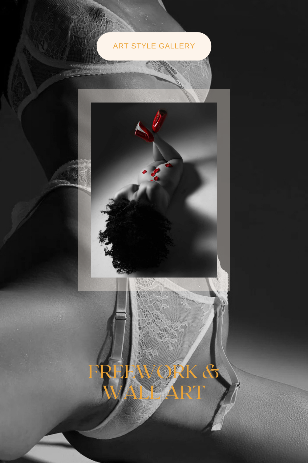 Artistieke boudoir naaktfotografie - Kunstzinnige compositie en verfijnde expressie