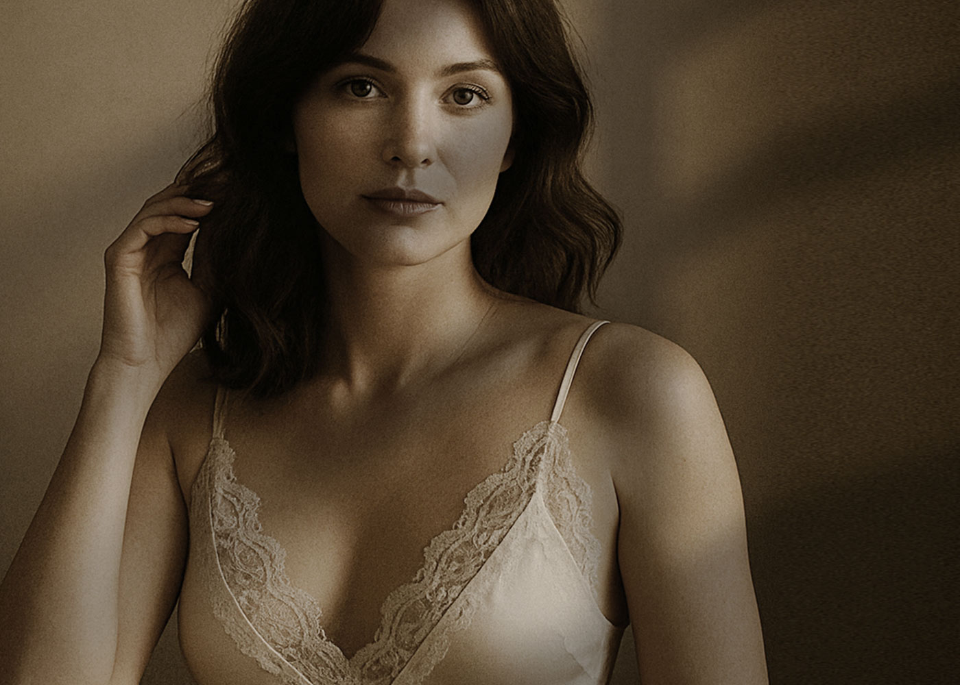 Silhouet in zacht licht, ingetogen en elegant – Boudoir Experience